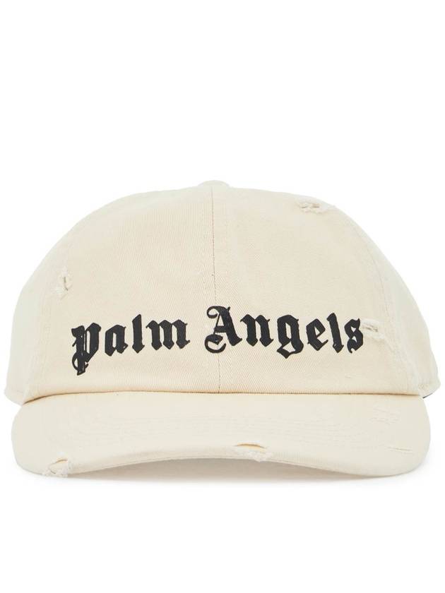 Logo Ball Cap Ivory - PALM ANGELS - BALAAN 2