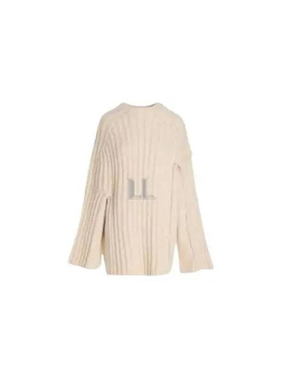 Women's Ribbed Knit Top Ivory - MAISON MARGIELA - BALAAN 2