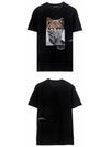 Wolfman Print Short Sleeve T-Shirt Black - NEIL BARRETT - BALAAN 6