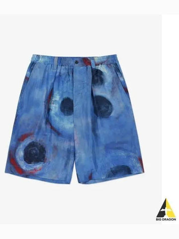 Flaminia Shorts Pants Blue PUMU0049A4UTSF97BBB44 - MARNI - BALAAN 1