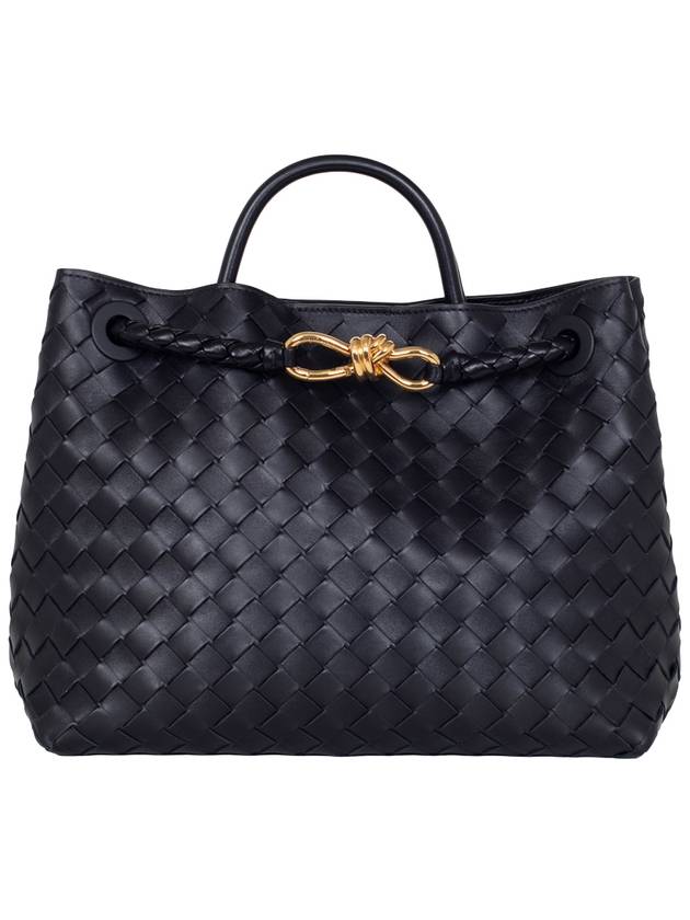 Andiamo Medium Tote Bag Black - BOTTEGA VENETA - BALAAN 2