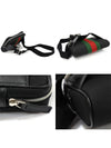 630919 Black Techno Canvas Signature WEB Stripe Hip Sack Belt Bag - GUCCI - BALAAN 6