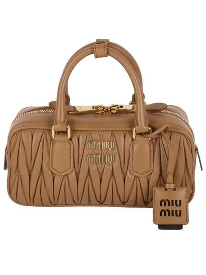 Arcadie Matelasse Nappa Leather Tote Bag Caramel - MIU MIU - BALAAN 2