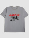 UNISEX Alegres Graphic Short Sleeve T Shirt BLUE GRAY - KLOR - BALAAN 1