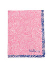 Distorted Rose Square Silk Scarf Pink - MULBERRY - BALAAN 1