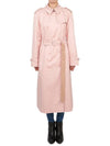 Cotton Gabardine Trench Coat Pink - BURBERRY - BALAAN 4