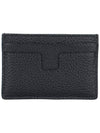 Classic Logo Grain Leather Card Wallet Black - TOM FORD - BALAAN 4