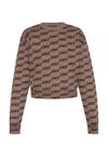 BB Icon Jacquard Knit Top Brown - BALENCIAGA - BALAAN 2