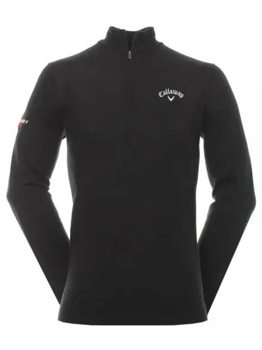 CALLAWAY 24 Blended Merino 14 Zip Sweater CGGF80M1 019 Quarter - CALLAWAY GOLF - BALAAN 1