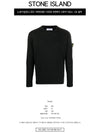 Wappen Patch Crew Neck Knit Top Black - STONE ISLAND - BALAAN 3