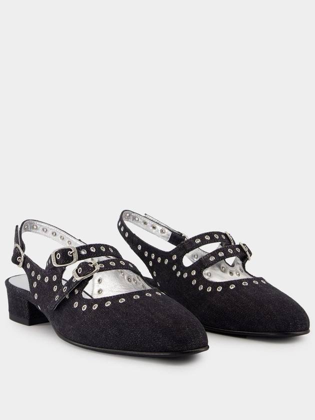 Sling Back Queen - Carel - Denim - Black - CAREL - BALAAN 2