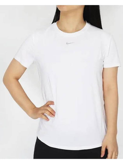 Women's One Classic Dri Fit Short Sleeve T-Shirt White - NIKE - BALAAN 2