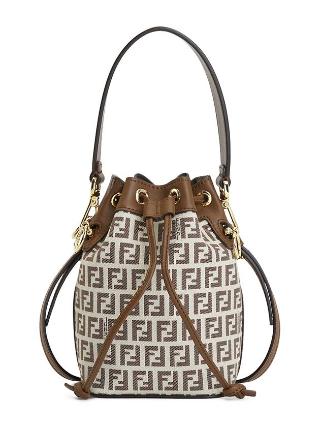 Mon Tresor FF Motif Bucket Bag Brown - FENDI - BALAAN 2