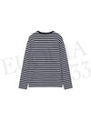 Fox Head Patch Regular Marin Long Sleeve T Shirt Navy Stripes - MAISON KITSUNE - BALAAN 3