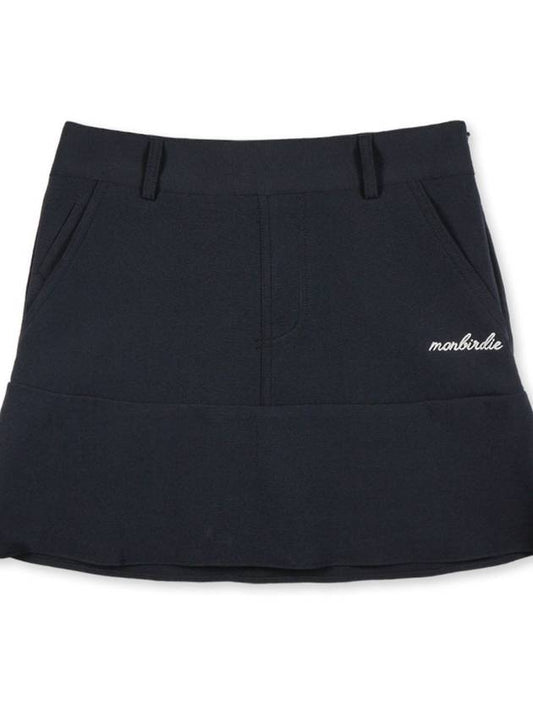 High stretch mini flare skirt D NAVY - MONBIRDIE GOLF - BALAAN 2