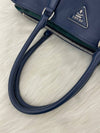 Women s Leather Top Handle Tote Bag Deep Blue Condition B - PRADA - BALAAN 11