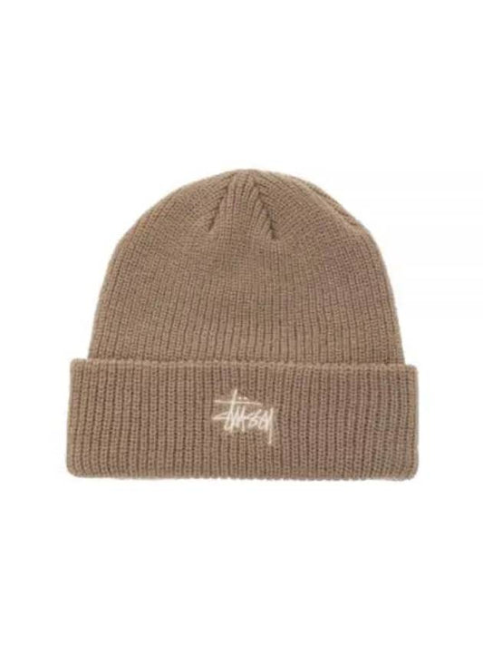 1321019 STONE basic cuff beanie - STUSSY - BALAAN 1