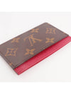 Monogram Card Wallet Fuchsia Brown - LOUIS VUITTON - BALAAN 3