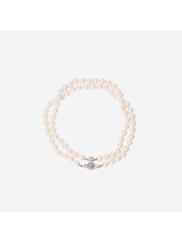 Graziella Pearl Choker Necklace Silver - VIVIENNE WESTWOOD - BALAAN 1