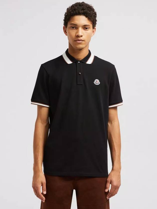 Logo Patch PK Shirt Black - MONCLER - BALAAN 3