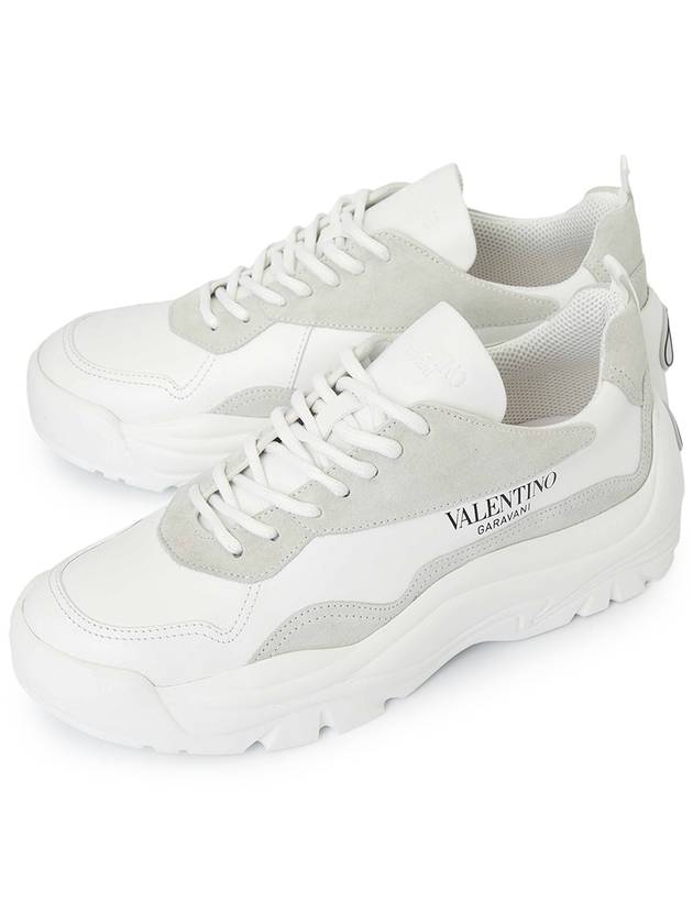 Gumboy Banshee Leather Low Top Sneakers White - VALENTINO - BALAAN 2