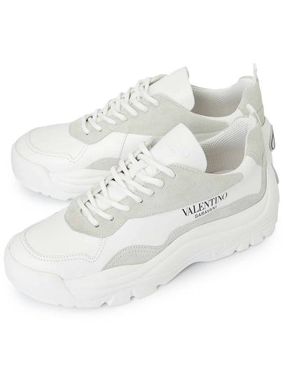 Gumboy Banshee Leather Low Top Sneakers White - VALENTINO - BALAAN 2