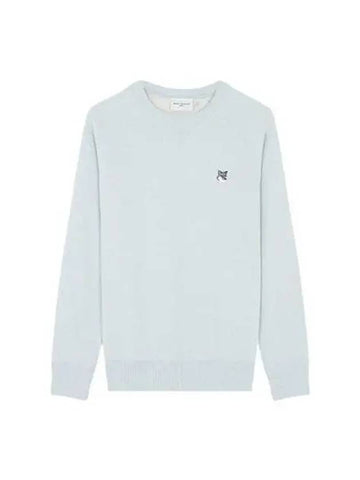 Logo Patch Classic Sweatshirt Light Blue GM00333KM0002 - MAISON KITSUNE - BALAAN 1