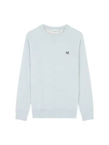 Logo Patch Classic Sweatshirt Light Blue GM00333KM0002 - MAISON KITSUNE - BALAAN 1