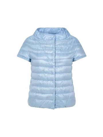 Women s goose down short sleeve padded jacket light blue 271242 - HERNO - BALAAN 1