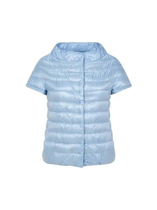 Women's goose down short sleeve padded jacket light blue 270810 - HERNO - BALAAN 1