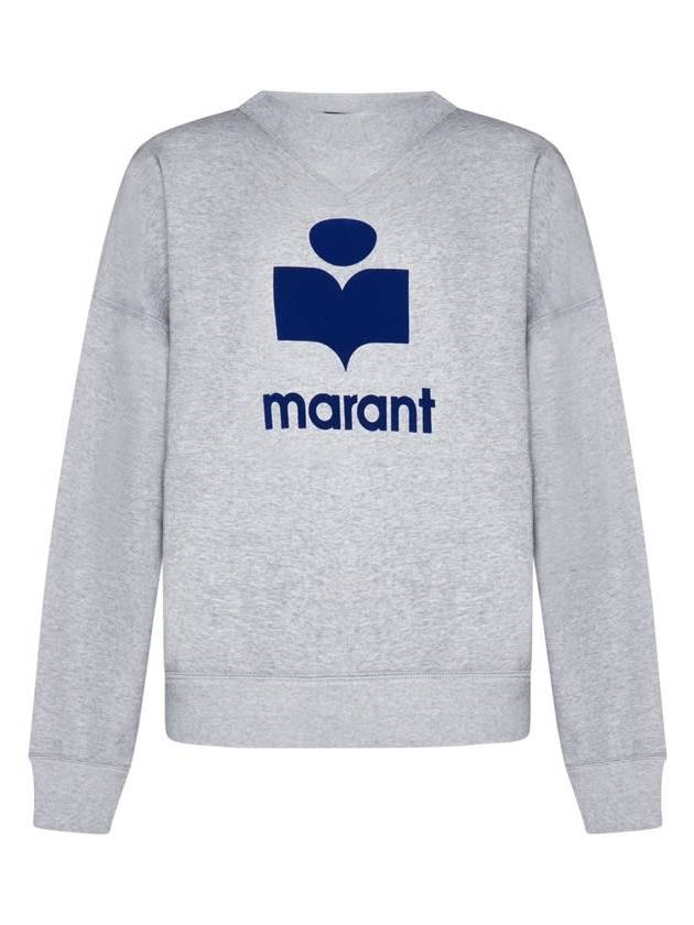 Melvis Big Logo Sweatshirt Grey - ISABEL MARANT - BALAAN 1