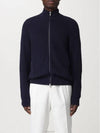 Ribbed Cotton Full-Zip Cardigan Navy - BRUNELLO CUCINELLI - BALAAN 2