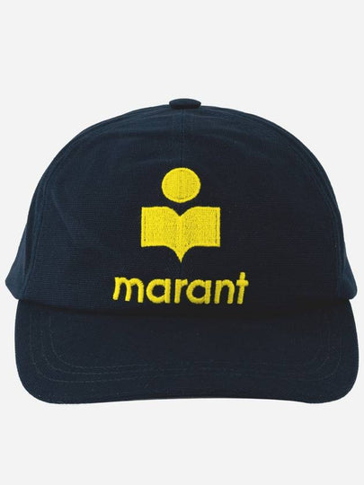 Tyron Logo Cotton Ball Cap Navy - ISABEL MARANT - BALAAN 2