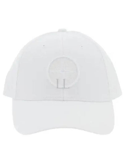 6 Panel Ball Cap White - STONE ISLAND - BALAAN 2