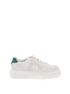 Gancini Outline Low-Top Sneakers White - SALVATORE FERRAGAMO - BALAAN 1