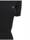 Women's BEA Short Sleeve Knit Top Black - VIVIENNE WESTWOOD - BALAAN.