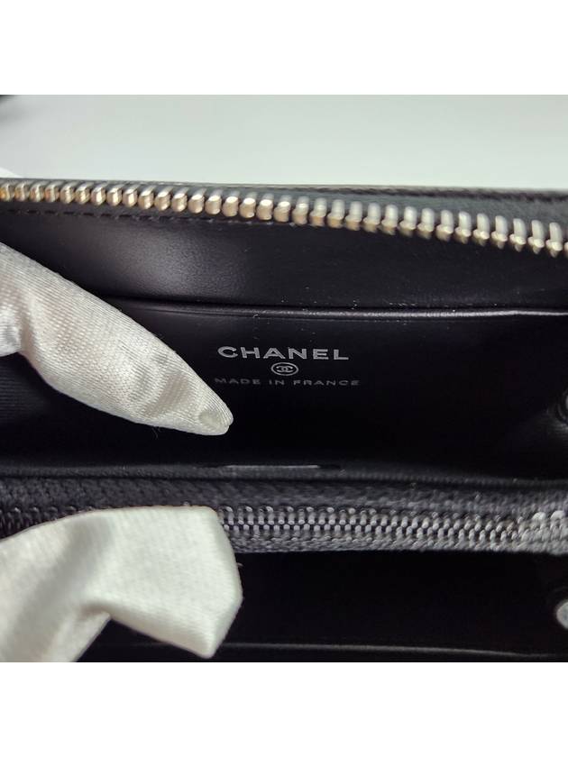 Boy zipper card wallet black AP4018 - CHANEL - BALAAN 6