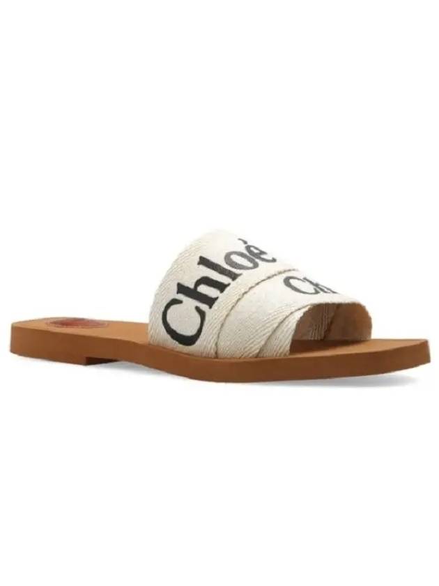 Woody Logo Print Mule White CHC19U1880810136W - CHLOE - BALAAN 4