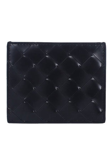 Intrecciato Card Wallet Black - BOTTEGA VENETA - BALAAN 1