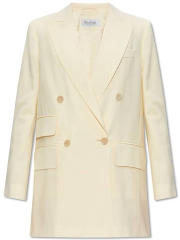 Elegia double breasted jacket vanilla - MAX MARA - BALAAN 1