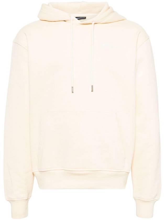 Le Brode Embroidered Logo Cotton Hoodie Ivory - JACQUEMUS - BALAAN 2