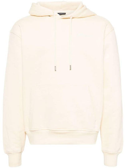 Le Brode Embroidered Logo Cotton Hoodie Ivory - JACQUEMUS - BALAAN 2