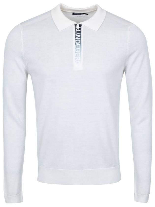 Merino Wool Arran Zipper Golf Knit Sweater - J.LINDEBERG - BALAAN 4