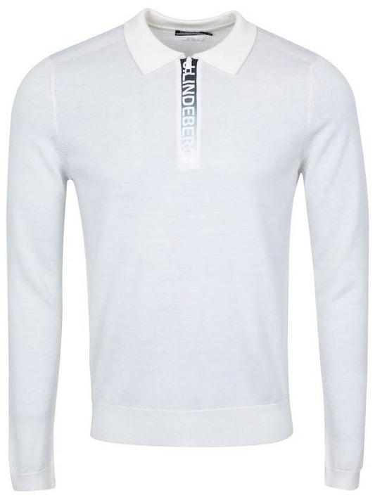 Merino Wool Arran Zipper Golf Knit Sweater - J.LINDEBERG - BALAAN 1