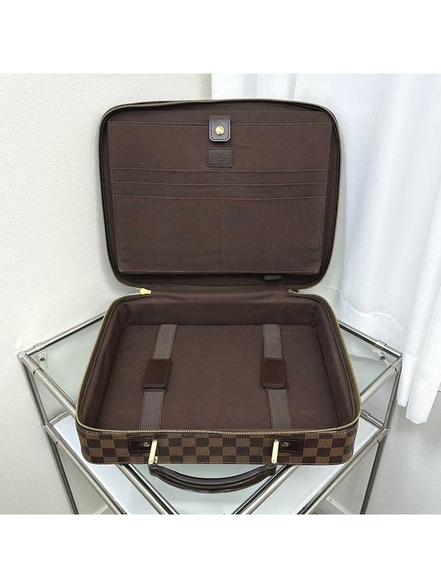 Brown Damier Box Briefcase 4VLVB27967 - LOUIS VUITTON - BALAAN 3