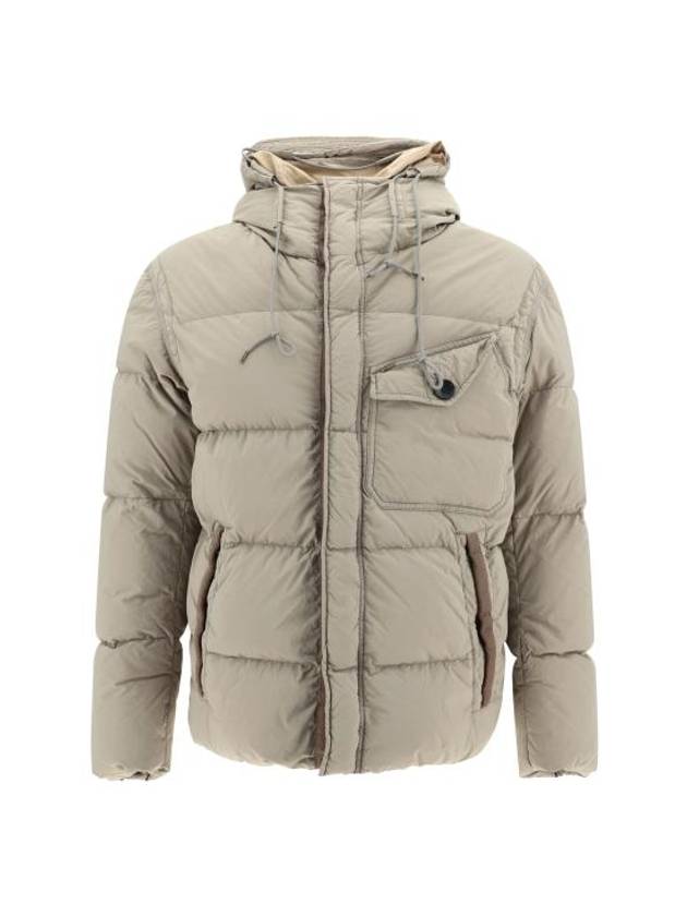 survival nylon down jacket beige - TEN C - BALAAN 1