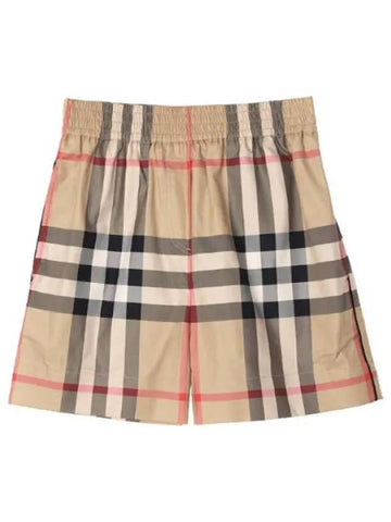 Check Cotton Shorts Women s Short Pants - BURBERRY - BALAAN 1