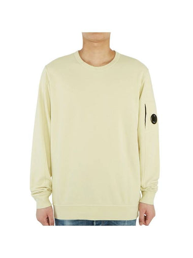 Lens Wappen Crew Neck Sweatshirt Yellow - CP COMPANY - BALAAN 1