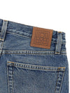 Women's Classic Cut Washed Denim Straight Jeans Blue - TOTEME - BALAAN.
