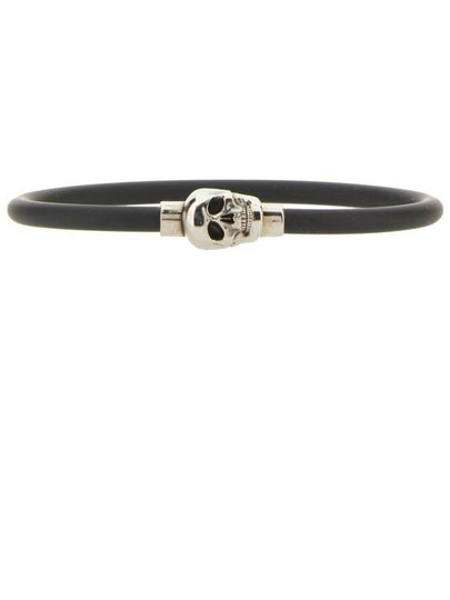 Silver Skull Lover Bracelet Black - ALEXANDER MCQUEEN - BALAAN 2